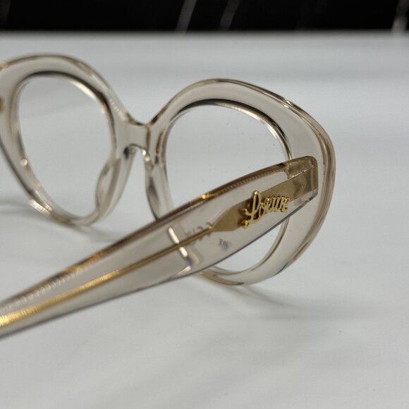 NEW LOEWE LW50088I 057 WOMEN EYEGLASSES TRANSPARENT BEIGE LOEWE EYEWEAR - Picture 4 of 10